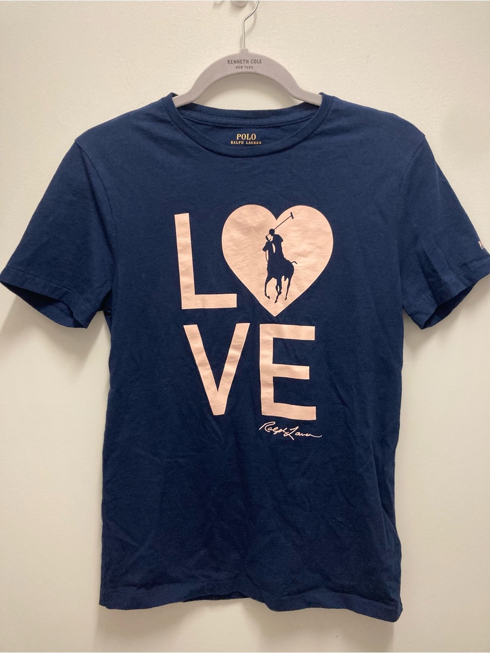 Polo by Ralph Lauren Pink Pony Walk tee with LOVE Graphic